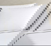 Online Designer Bedroom Grand Organic Percale Extra Pillowcases, King, Black, Set of 2