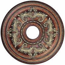 Online Designer Combined Living/Dining Pascola 22 1/2" Wide Palatial Bronze Ceiling Medallion